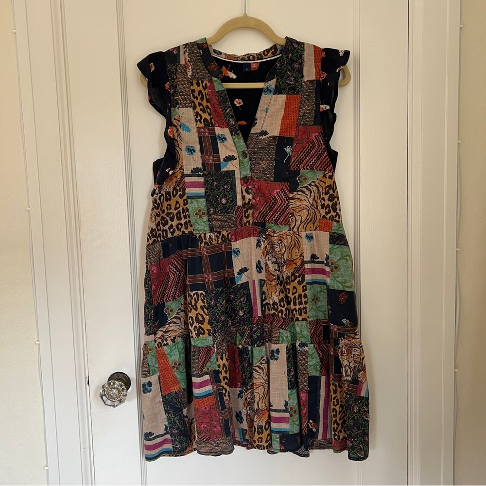 Anthropologie Pilcro Patchwork Mini Dress
